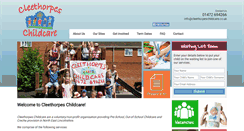 Desktop Screenshot of cleethorpeschildcare.co.uk