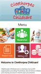 Mobile Screenshot of cleethorpeschildcare.co.uk