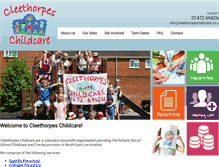 Tablet Screenshot of cleethorpeschildcare.co.uk